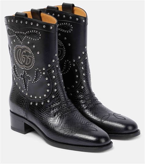 gucci scarpe sabot|Gucci cowboy boots.